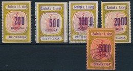 1924-26 Szolnok Városi Illeték 7-11 Sz. Bélyeg (30.500) - Unclassified