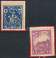 1927 Kispest Forgalmi Adójegy 3-4 Sz. Bélyeg 10 1/2 Fogazással (7.000) - Zonder Classificatie