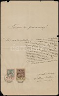 Békéscsaba 1901 Okmány 8K + 1,80K Okmánybélyegekkel - Unclassified