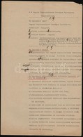 1939-1944 Magyar Cigányzenészek Országos Egyesülete Alapszabályzata, Periratok, ügyvédi Meghatalmazás - Zonder Classificatie