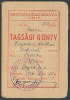 1947 Magyarországi Szociáldemokrata Párt Kitöltött Párttagsági Igazolványa, Tagsági Bélyegekkel - Zonder Classificatie