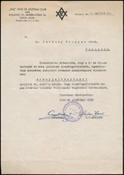 1947 Bp., A 'VAC' Vívó és Atlétikai Club Fejléces Levélpapírján írt Levél, Rajta A Főtitkár és Alelnök Aláírásával - Zonder Classificatie