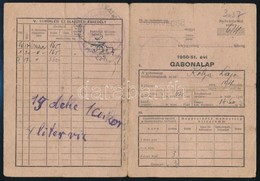 Cca 1948-1950 Gabonalap, Szántási-vetési Terv + Fotó Az 1945-ös Földosztásról - Zonder Classificatie