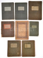 Cca 1930-1940 Különféle Régi Füzetek, 8 Db, Kettőben Földrajzi Témájú Jegyzetekkel, Néhány Szövegközti Rajzzal, Valamint - Unclassified