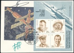 Anatolij Arcebarszkij (1956- ) és Szergej Krikaljov (1958- ) Szovjet űrhajósok Aláírásai Emlékborítékon /

Signatures Of - Other & Unclassified