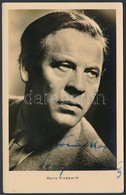 Harry Hindemith (1906-1973) Német Színész Aláírása Fotólapon / Autograph Signature Of German Actor - Andere & Zonder Classificatie