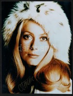 Catherine Deneuve (1943-) Francia Színésznő Aláírt Fotó  / Autograph Signature On Photo 21x27 Cm - Other & Unclassified