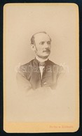 Cca 1867 Balassa János (1814-1868) Sebészorvos Portréja, Keményhátú Fotó Doctor és Kozmata Pesti Műterméből, 10,5×6,5 Cm - Andere & Zonder Classificatie