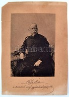 Kiss Áron (1815-1908) Református Püspök Portréja, Az Alján Feliratozva, Sérült, 29,5×21 Cm - Other & Unclassified