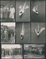 Cca 1960 Vízi élet A Dunán. 10 Db érdekes Fotó: Hajók, Csónakok - Other & Unclassified