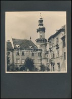 Cca 1930-1940 Sopron, Tűztorony, Kartonra Ragasztott Fotó, 17x17 Cm - Andere & Zonder Classificatie