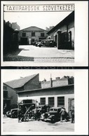 Cca 1929-1950 Budapest IX., A Taxiiparosok Szövetkezetének Telephelye, 2 Db Utólagos Előhívás, 9x12 Cm - Andere & Zonder Classificatie
