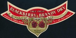 Cca 1935 Zwack Amerikai Exportra Gyártott Brandy Italcímke, 5x12 Cm - Advertising