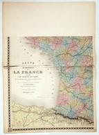 1876 Franciaország Nagyméretű Térképe E. Andriveau-Goujon. Acélmetszet 2 Részben, (kisebb Szakadásokkal) /
1876 E. Andri - Andere & Zonder Classificatie
