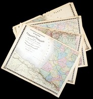 1861 E. Andriveau-Goujon: Franciaország Nagyméretű Térképe Színezett Acélmetszet /
1861 E. Andriveau-Goujon: Huge Etched - Andere & Zonder Classificatie