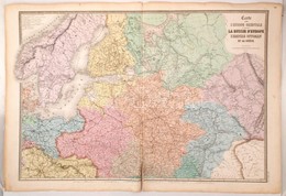 1850 Kelet-Európa Nagyméretű Térkép Oroszországgal és A Oszmán Birodalommal. E. Andriveau-Goujon. Acélmetszet. /
1860 E. - Andere & Zonder Classificatie