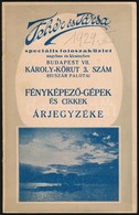 1929 Bp.VII., Fehér és Társa Speciális Fotószaküzletének árjegyzéke, Képekkel Illusztrált, 32p - Unclassified