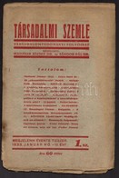 1933 Társadalmi Szemle. Társadalomtudományi Folyóirat. Szerk.: Dr. Madzsar József, Dr. Sándor Pál, III. évf. 1. Szám, 19 - Zonder Classificatie