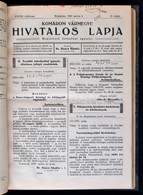 1939 Komárom Vármegye Hivatalos Lapja. Szerk.: Dr. Boncz Nándor. XXXVII. évf. 1-51. Szám. Korabeli Kissé Kopottas Félvás - Zonder Classificatie