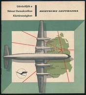 Cca 1970 'Deutsche Lufthansa - Üdvözöljük A Német Demokratikus Köztársaságban' Képekkel Illusztrált Prospektus - Unclassified