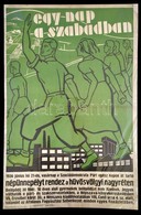 1936 'Egy Nap A Szabadban' Szociáldemokrata Párt Népünnepélye A Hűvösvölgyi Nagyréten, Plakát, Jelzett (Fehér), Restaurá - Andere & Zonder Classificatie