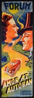 1940 Muskovszky László (1902-?): Ámor Az Autóban, Olasz Film Plakát, Főszerepben: Vittorio De Sica, Forgalmazza: Kárpát  - Andere & Zonder Classificatie