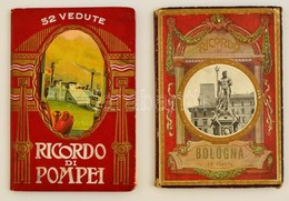 Vegyes Könyvtétel, 2 Db: 
Ricordo Di Pompei. 31 Fotóval. Olasz, Francia, Angol, és Német Feliratokkal. Leporellófüzet, E - Unclassified