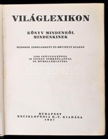 Világlexikon. Könyv Mindenről Mindenkinek. Budapest, 1927, Enciklopédia Rt. Kiadása. Második, átdolgozott és Bővített Ki - Zonder Classificatie