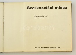 Szerkesztési Atlasz. Szerk.: Herczeg István. Bp., 1976, Műszaki. Kiadói Műbőr-kötés, Az Elülső Előzéklap Szakadt. - Zonder Classificatie