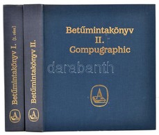 Betűmintakönyv I-II. Kötet. Compugraphic. Bp.,én.,Athenaeum, 440+408 P. Kiadói Egészvászon-kötés. Három Kötetben Teljes. - Zonder Classificatie