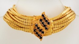 Több Soros 18K Arany Karlánc. Jelzett, Bőr Tokkal.  / 18 C Massive Gold Bracelet With Leather Case 78,4 G 20 Cm - Other & Unclassified
