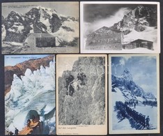 ** * 16 Db RÉGI Olasz Tiroli Képeslap A Hegyekből / 16 Pre-1945 Italian Tyrolean Postcards From The Mountains - Unclassified