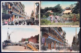 ** * 15 Db VEGYES ázsiai Városképes Lap / 15 Mixed Asian Town View Postcards - Unclassified