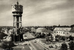 4 Db Modern Városképes Lap: Víztornyok / 4 Modern Town-view Postcards: Water Towers - Unclassified