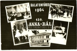 T2/T3 1964 Balatonfüred, 139. Anna-bál, Belsők, Hintó + So. Stpl. (EK) - Zonder Classificatie
