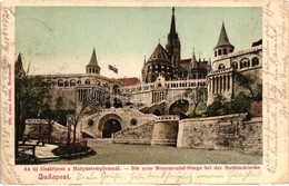 T2/T3 Budapest I. Királyi Vár, Az új Díszlépcső A Mátyás Templomnál. Ganz Antal 200. (EK) - Zonder Classificatie