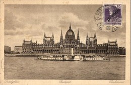 T2/T3 Budapest V. Országház, Parlament, Gőzhajó. TCV Card (EK) - Unclassified
