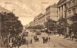 T2/T3 Budapest VII. Rákóczi út, Villamosok, Nemzeti Színház. Képeslapfüzetből (EK) - Zonder Classificatie