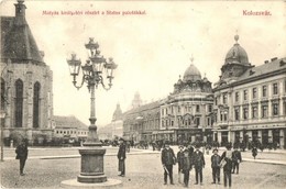 T2 Kolozsvár, Cluj; Mátyás Király Tér, Status Paloták / Square, Palaces - Unclassified