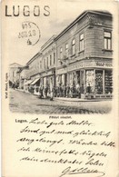 T3 Lugos, Lugoj; Fő Tér, Fischl Alfred üzlete, Wolf Manó Párisi áruháza és Saját Kiadása / Main Square, Shops (EB) - Unclassified