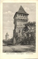 ** T2/T3 Nagyszeben, Hermannstadt, Sibiu; Harteneck Utca és Torony / Street View With Towers  (EK) - Unclassified