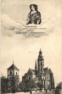 T2 Kassa, Kosice; Zrínyi Ilona, II. Rákóczi Ferenc Fejedelem édesanyja, Székesegyház / Cathedral, Ilona Zrínyi - Zonder Classificatie