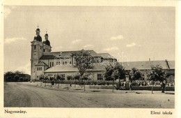 T2 Nagysurány, Surany; Elemi Iskola és Templom / Church And School - Unclassified