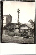 * T1/T2 1935 Szepesbéla, Spisska Bela; Mária Szobor. Fényképezte Kőszeghy Elemér Kassai Múzeumigazgató / Statue Of Mary. - Zonder Classificatie