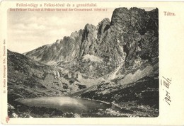 ** T2 Tátra, Felkai-völgy és Tó, Gránátfal. Feitzinger Ede 23. / Valley, Lake, Rocky Mountain - Unclassified