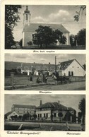 T2 Baranyavár, Branjin Vrh; Római Katolikus Templom, Községháza, Malom / Church, Town Hall, Mill - Zonder Classificatie