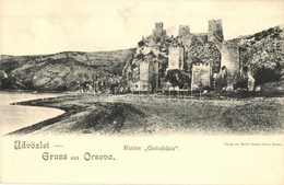 ** T1 Galambóc, Golubac (Orsova); Várrom / Castle Ruins - Zonder Classificatie