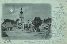 T2 Fehring, Hauptplatz / Main Square At Night - Zonder Classificatie