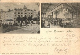 T2 1897 (Vorläufer!) Graz, Cafe Kaiserhof, Interior - Zonder Classificatie