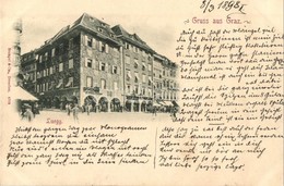 * T2 1898 Graz, Luegg / Street View With Shops - Zonder Classificatie